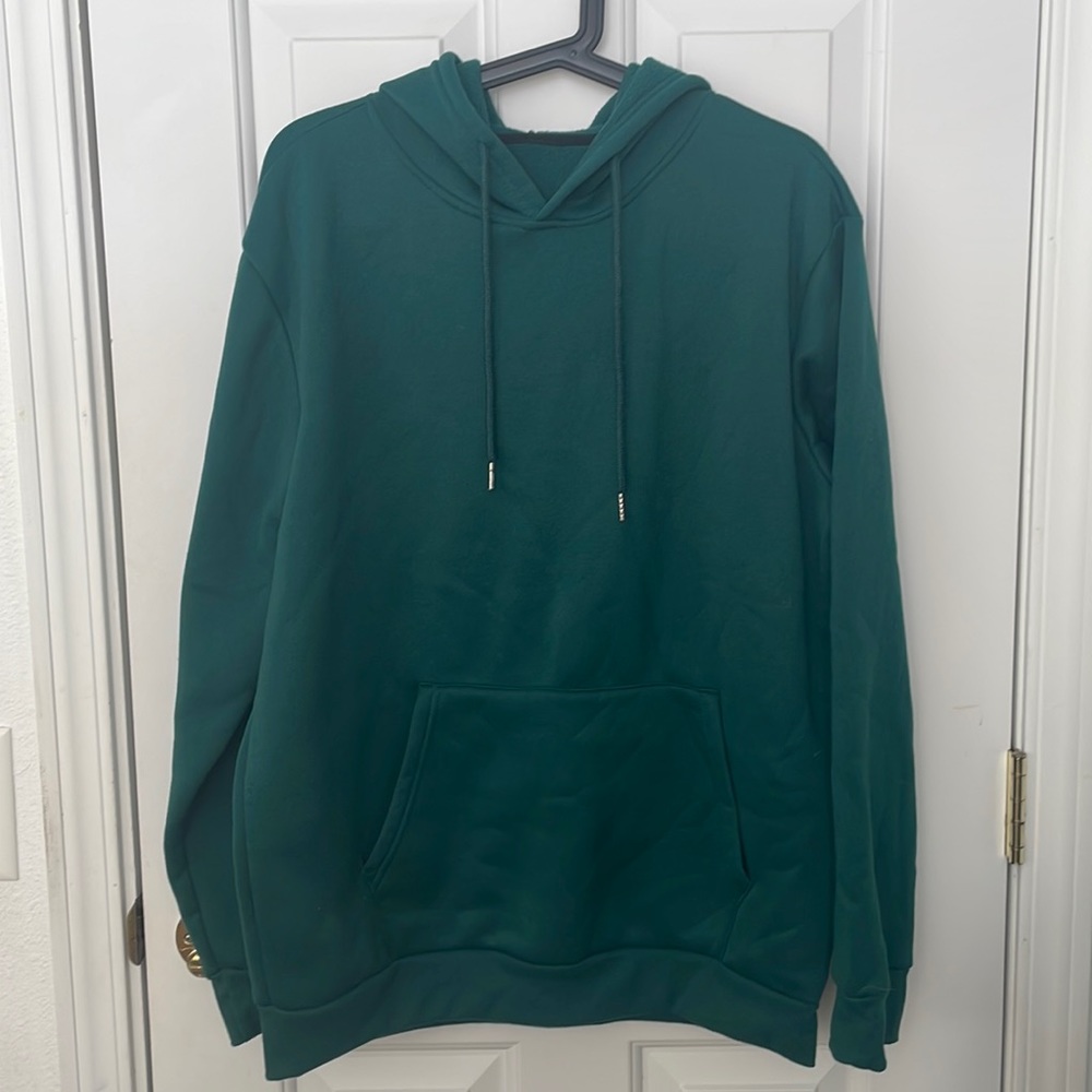 Green hoodie